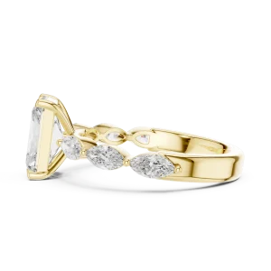 Luminary Radiant and Marquise Sculptural Solitaire Ring - Image 4