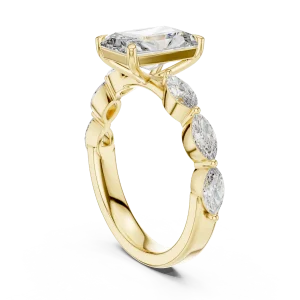 Luminary Radiant and Marquise Sculptural Solitaire Ring - Image 3