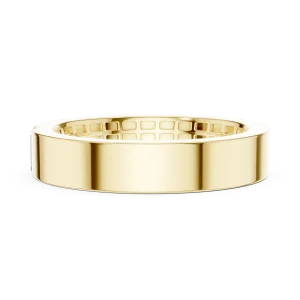Architectural Baguette Linear Minimalist Solitaire Band - Image 4