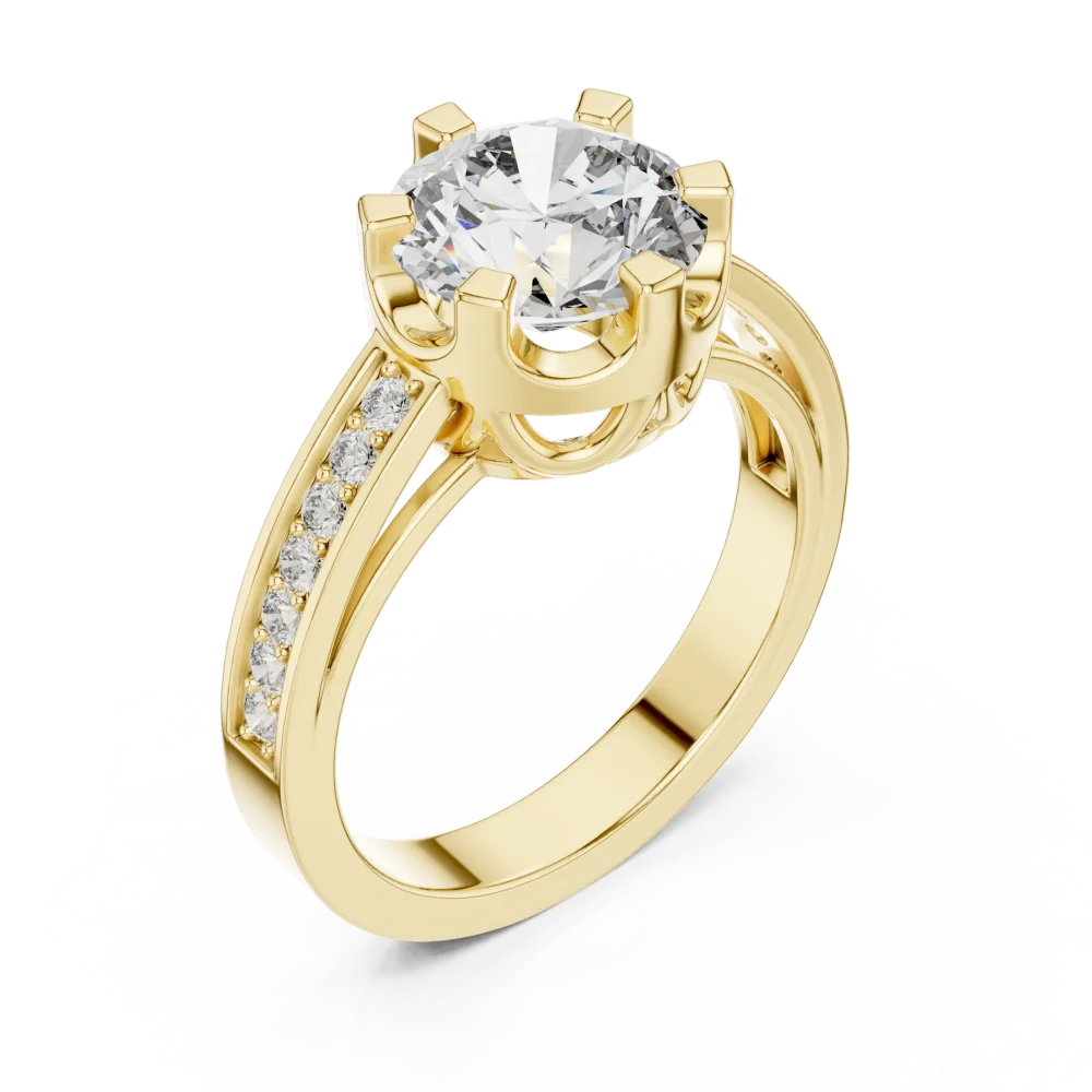 Discover the Luminary Solitaire Ring, a brilliant-cut DIAMEUR diamond masterpiece. Experience sustainable luxury and timeless fire. Shop now.