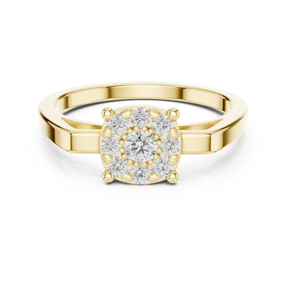 Luminary Round Brilliant Cluster Statement Ring - Image 2