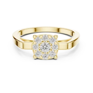 Luminary Round Brilliant Cluster Statement Ring - Image 2