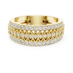 Luminary Round Brilliant Pavé-Set Architectural Band