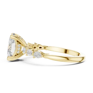 Ethereal Oval Cut Luminary Solitaire Engagement Ring - Image 4