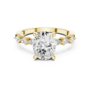 Ethereal Oval Cut Luminary Solitaire Engagement Ring - Image 2
