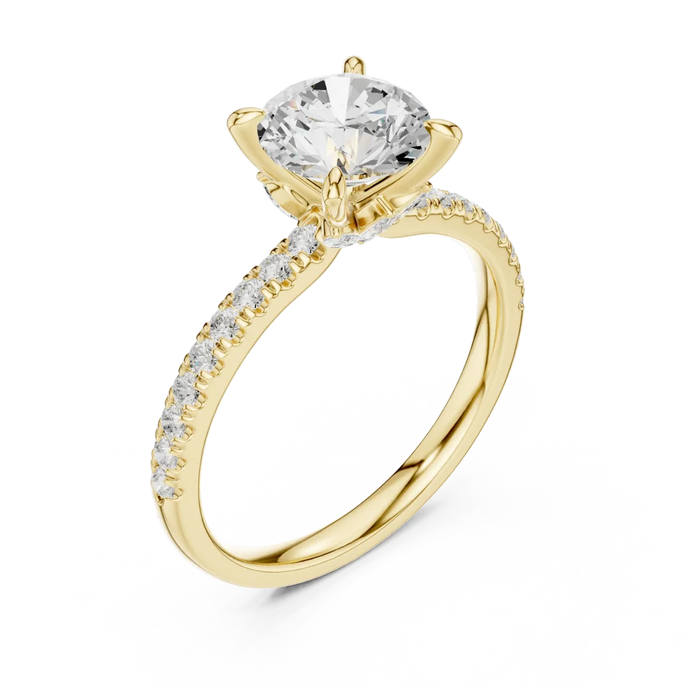 Discover the radiant beauty of this DIAMEUR diamond solitaire ring. Handcrafted with precision, it's the perfect modern classic. Shop the collection now.