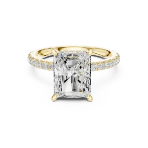 Luminary Radiant Cut Hidden Halo Solitaire Ring - Image 2
