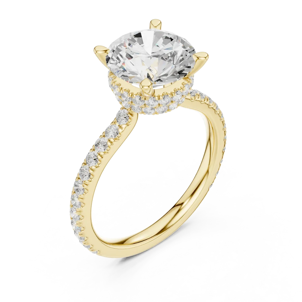 Discover the Luminary Solitaire Ring, a breathtaking DIAMEUR lab-grown diamond masterpiece. Elevate your collection with this modern classic today.