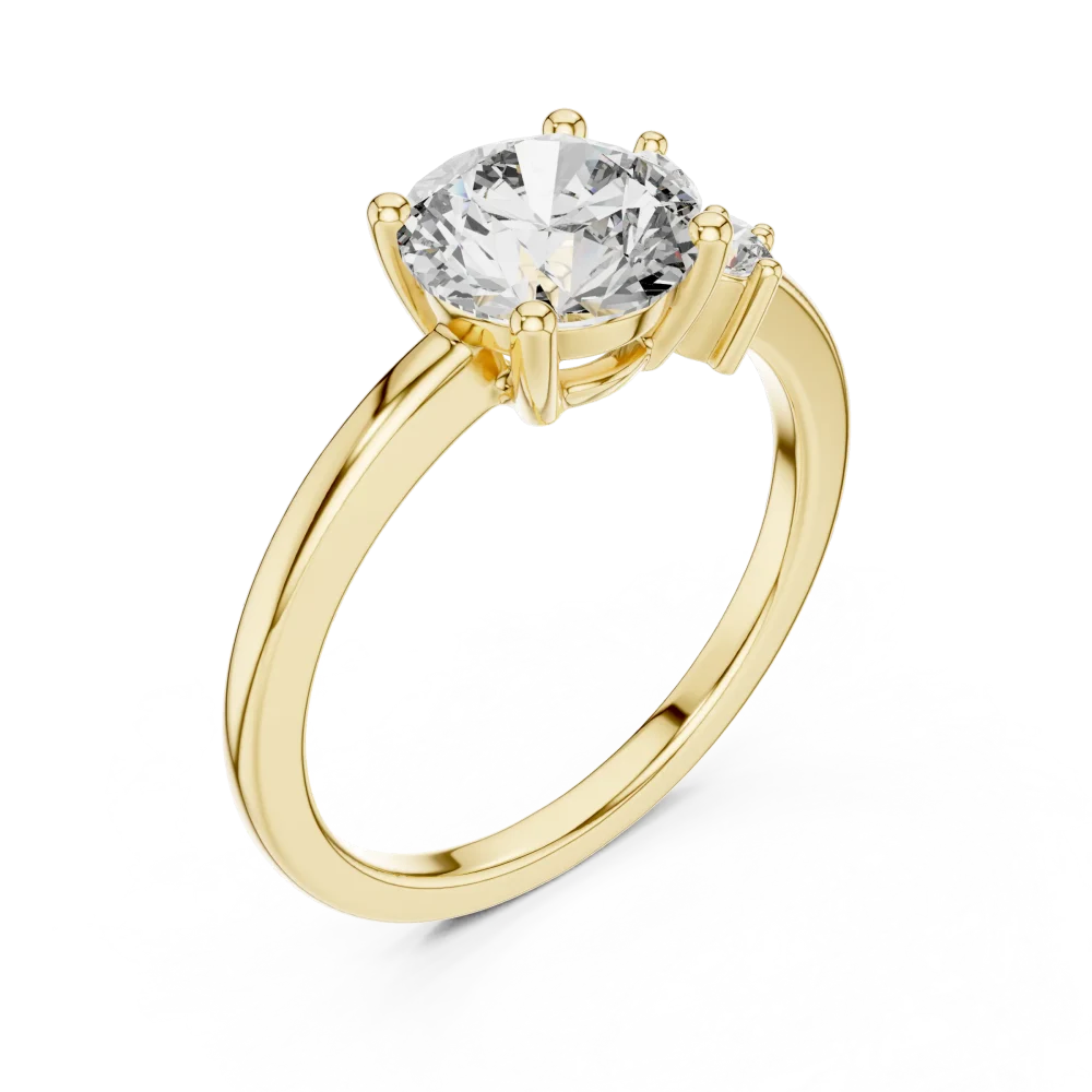 Discover the elegance of our round and marquise cluster solitaire ring. Featuring radiant DIAMEUR lab-grown diamonds for a timeless look. Shop now!