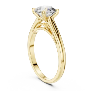Ethereal Round Brilliant Silhouette Solitaire Ring - Image 3
