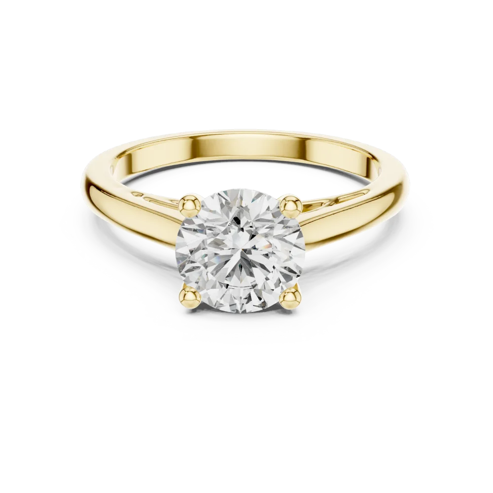 Ethereal Round Brilliant Silhouette Solitaire Ring - Image 2
