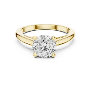 Ethereal Round Brilliant Silhouette Solitaire Ring - Image 2