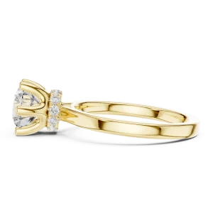 Luminary Round Brilliant Hidden Halo Solitaire Ring - Image 4