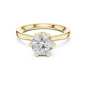 Luminary Round Brilliant Hidden Halo Solitaire Ring - Image 2