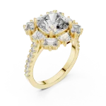 Luminary Cushion Cut Architectural Statement Solitaire Ring