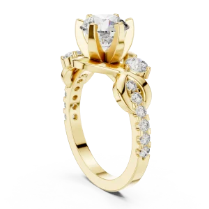 Ethereal Round Brilliant Infinite Twist Solitaire Ring - Image 3