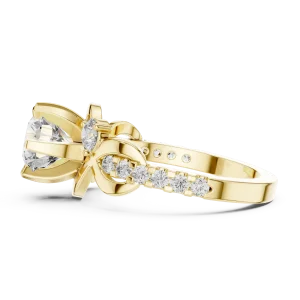 Ethereal Round Brilliant Infinite Twist Solitaire Ring - Image 4
