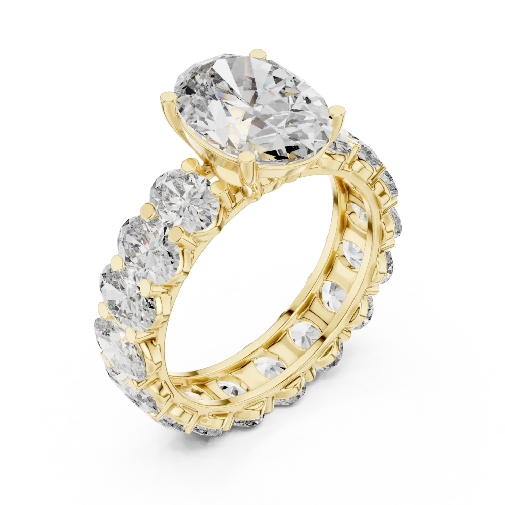 Discover our Ethereal Luminary Oval Solitaire Ring, a masterpiece of light and brilliance. Handcrafted with premium DIAMEUR diamonds. Shop today.
