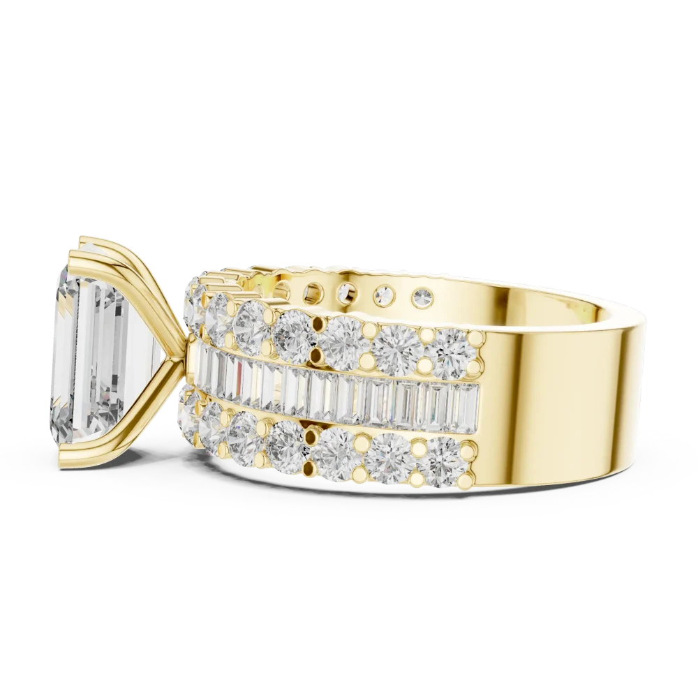 Luminary Emerald Cut Architecture Solitaire Engagement Ring - Image 2
