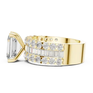 Luminary Emerald Cut Architecture Solitaire Engagement Ring - Image 2