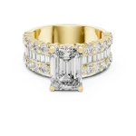 Luminary Emerald Cut Architecture Solitaire Engagement Ring