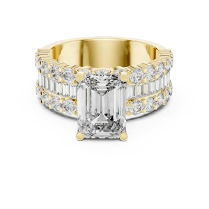 Luminary Emerald Cut Architecture Solitaire Engagement Ring