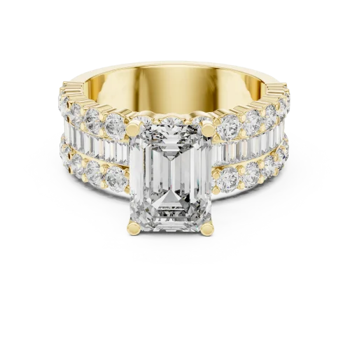 Luminary Emerald Cut Architecture Solitaire Engagement Ring