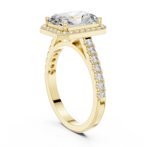 Radiant Luminary Halo Solitaire Ring - Image 3