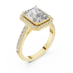 Radiant Luminary Halo Solitaire Ring