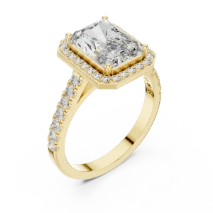 Radiant Luminary Halo Solitaire Ring