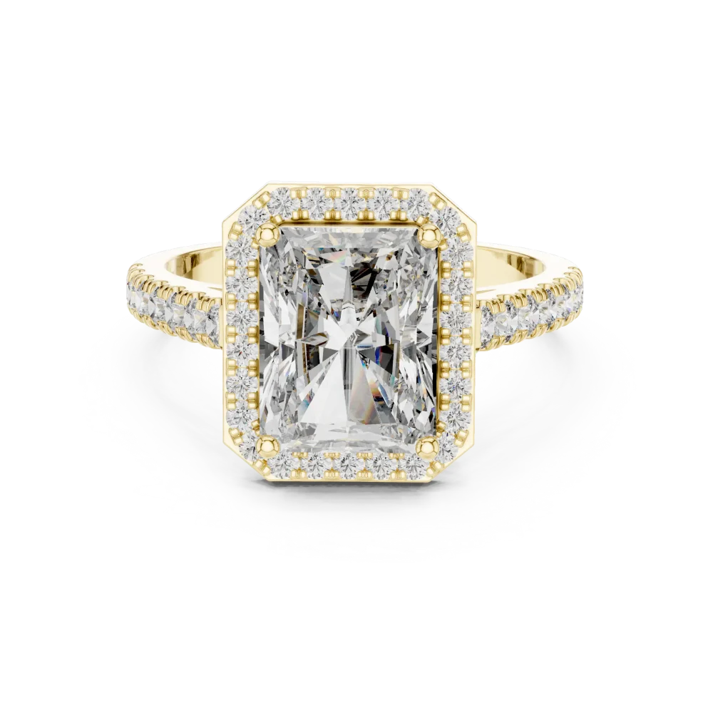 Radiant Luminary Halo Solitaire Ring - Image 2