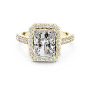 Radiant Luminary Halo Solitaire Ring - Image 2