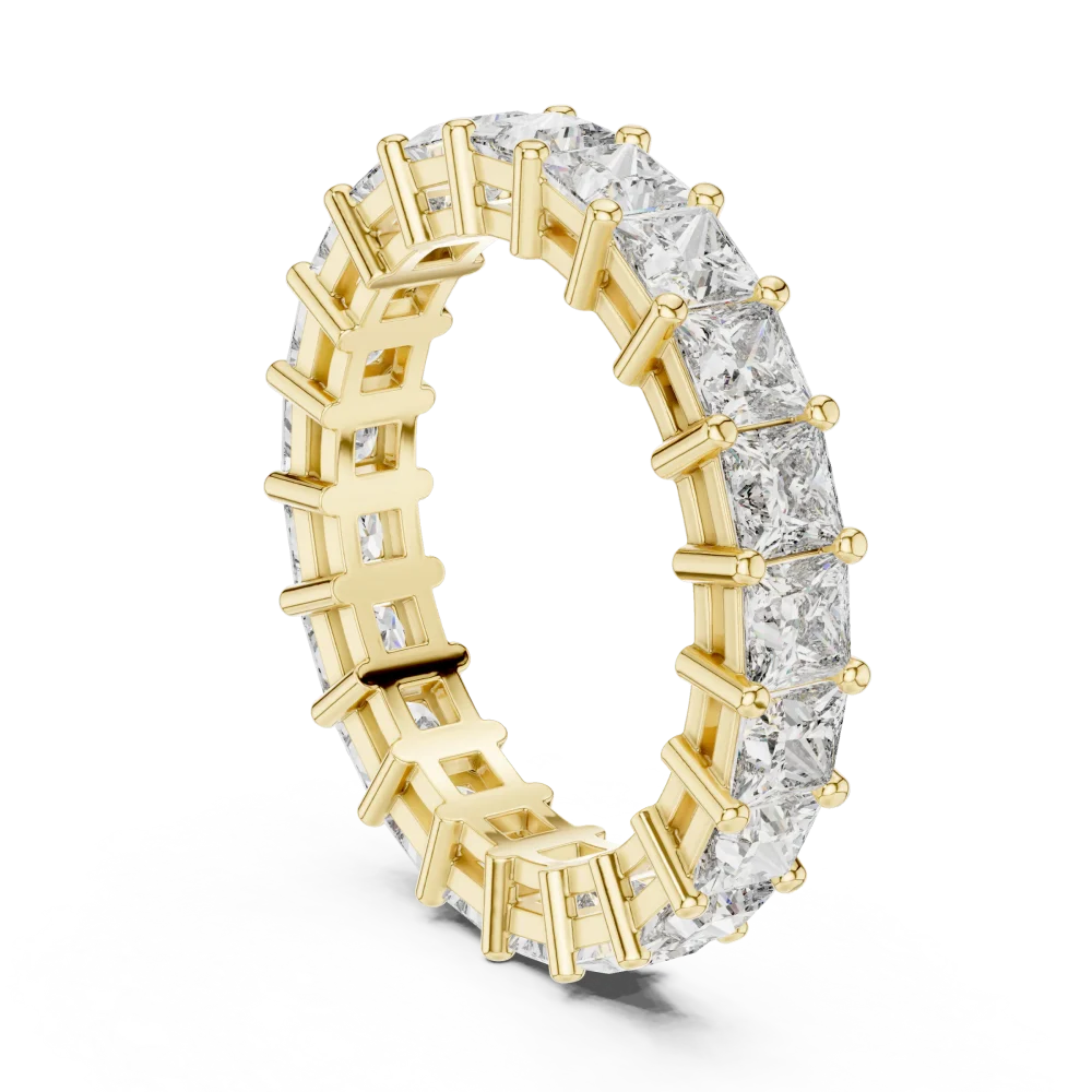 Infinite Princess Cut Geometric Eternity Band - Image 3