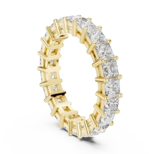 Infinite Princess Cut Geometric Eternity Band - Image 3
