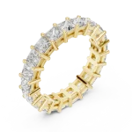 Infinite Princess Cut Geometric Eternity Band