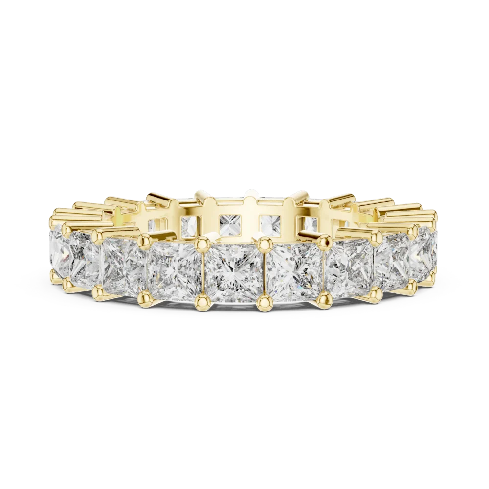 Infinite Princess Cut Geometric Eternity Band - Image 4