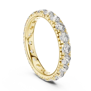 Infinite Radiance Round Brilliant Pavé-Set Eternity Band - Image 3