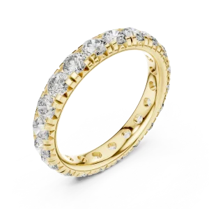 Infinite Radiance Round Brilliant Pavé-Set Eternity Band
