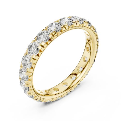 Infinite Radiance Round Brilliant Pavé-Set Eternity Band
