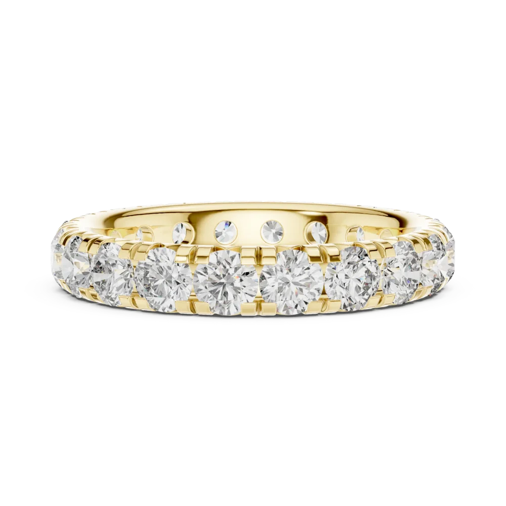 Infinite Radiance Round Brilliant Pavé-Set Eternity Band - Image 4