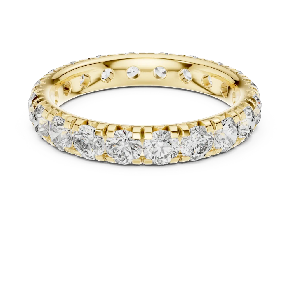 Infinite Radiance Round Brilliant Pavé-Set Eternity Band - Image 2