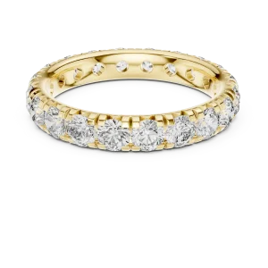 Infinite Radiance Round Brilliant Pavé-Set Eternity Band - Image 2