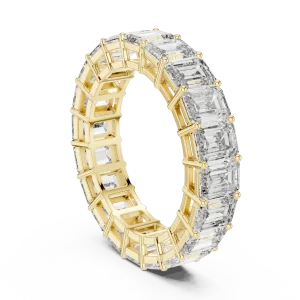 Symmetry Emerald Cut Architectural Eternity Band - Image 3