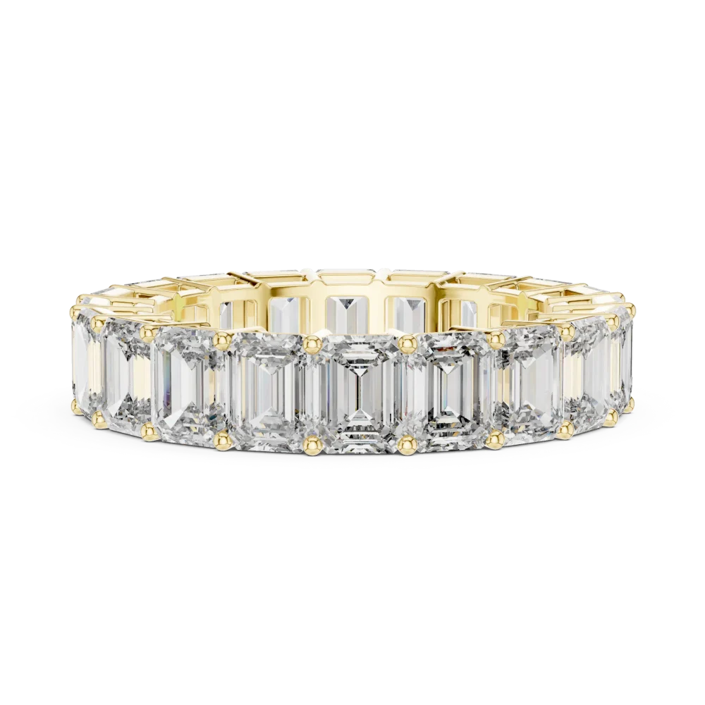 Symmetry Emerald Cut Architectural Eternity Band - Image 4