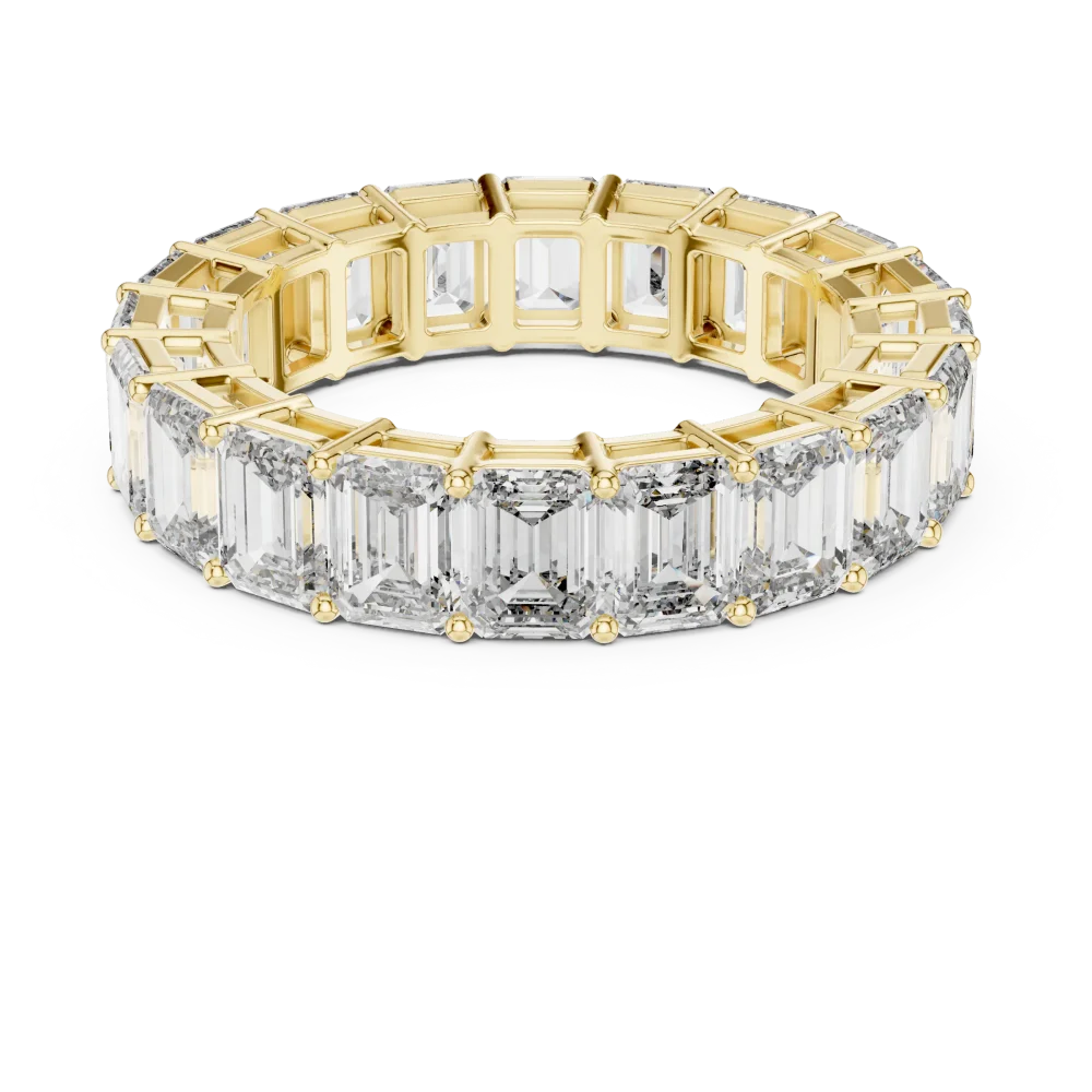 Symmetry Emerald Cut Architectural Eternity Band - Image 2