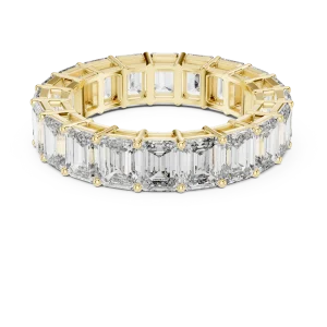Symmetry Emerald Cut Architectural Eternity Band - Image 2