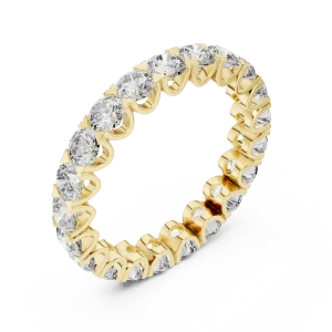 Infinite Round Brilliant Pavé-Set Eternity Band