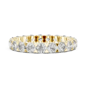 Infinite Round Brilliant Pavé-Set Eternity Band - Image 4