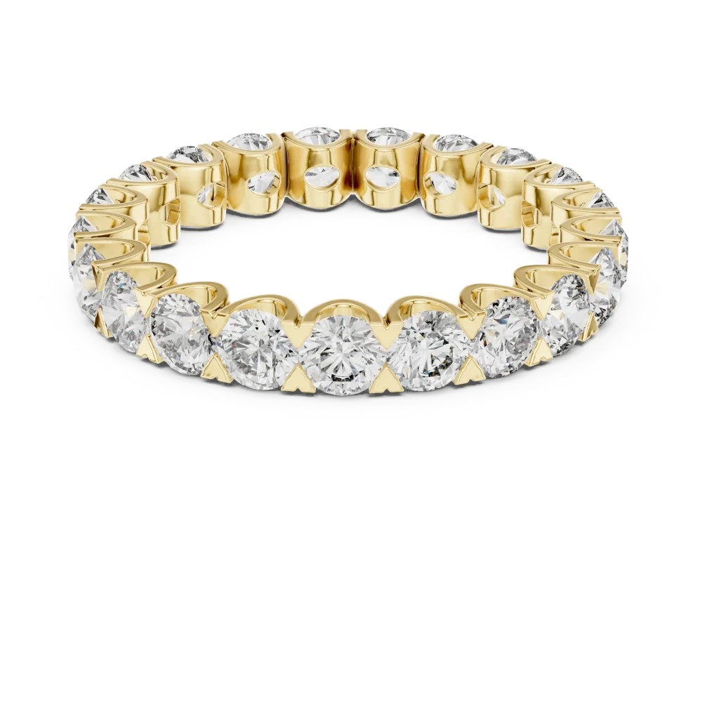 Infinite Round Brilliant Pavé-Set Eternity Band - Image 2
