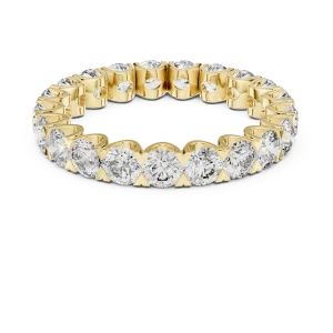 Infinite Round Brilliant Pavé-Set Eternity Band - Image 2
